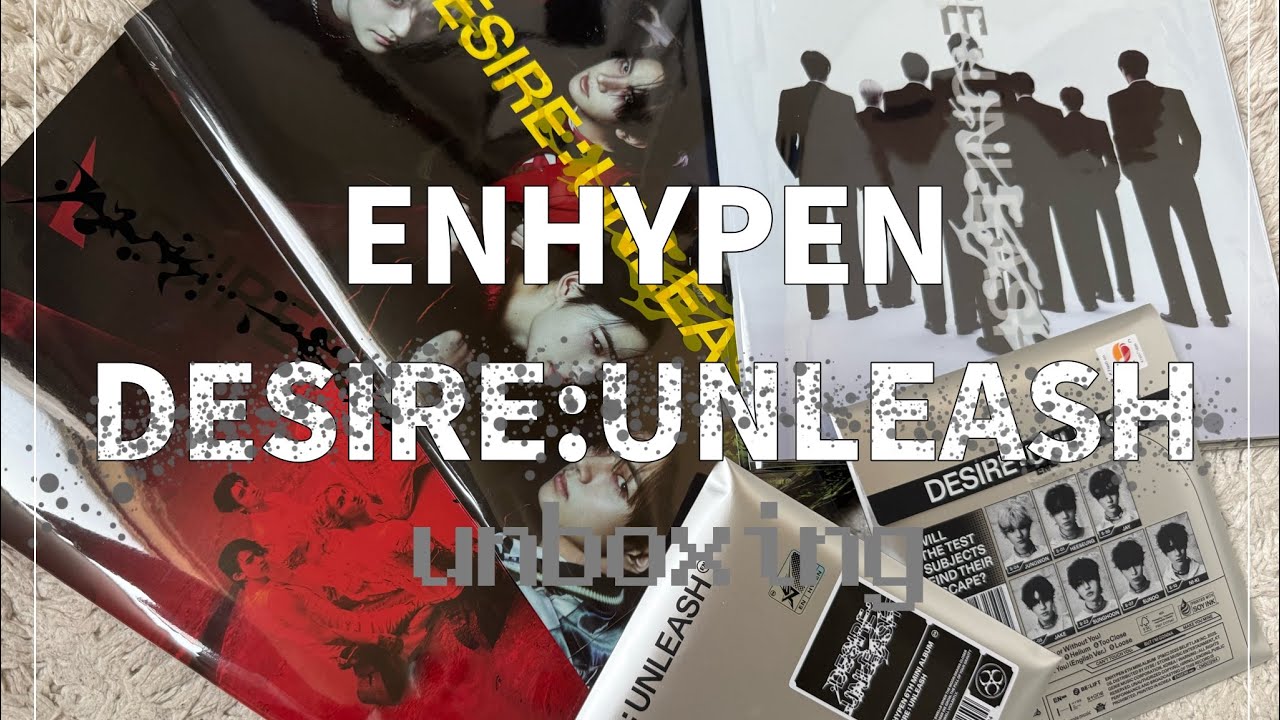 【開封動画】ENHYPEN DESIRE:UNLEASH / 歴代級ビジュのアルバムをジェイクペンと一緒に開封しよう〜✌️ / unboxing