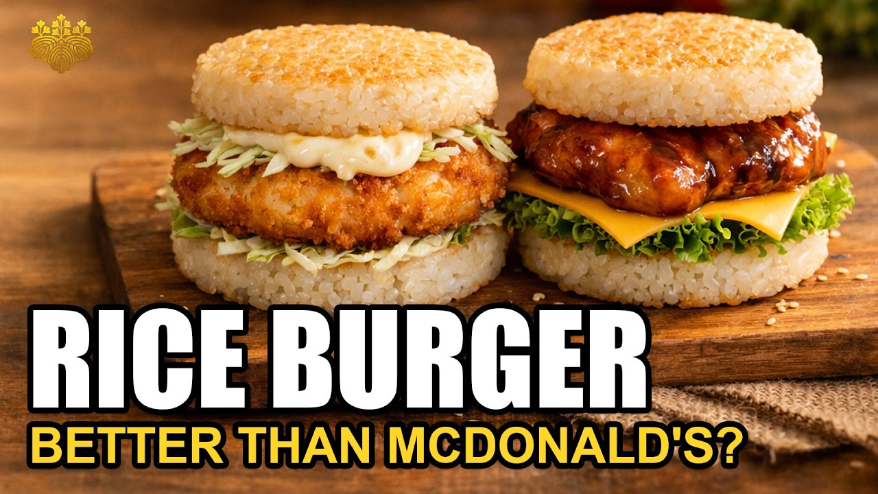 The CRISPIEST Rice Burgers! Panko Shrimp vs. Glazed Chicken and the Egg Wash Secret!