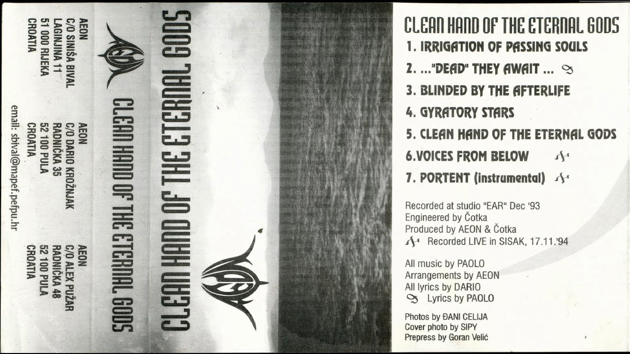 Aeon [HRV] [Technical Death] 1995 - Clean Hand of the Eternal Gods (Full Demo)