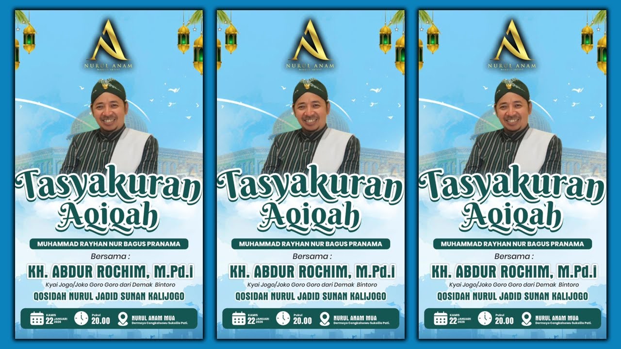 PENGAJIAN  UMUM DALAM  RANGKA TASYAKURAN AQIQAH  MUHAMMAD RAYHAN NUR BAGUS PRANAMA