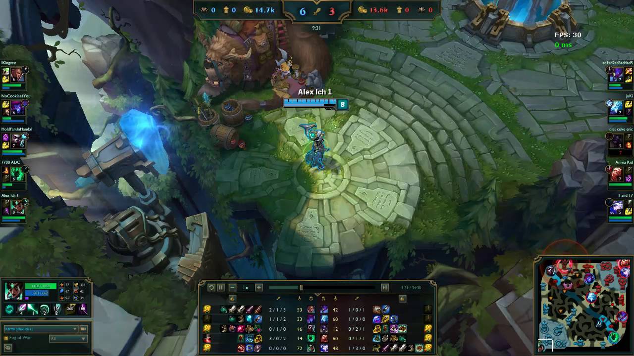 LoL: Alex Ich Karma vs Anivia MID SEASON2016 Aug 2016