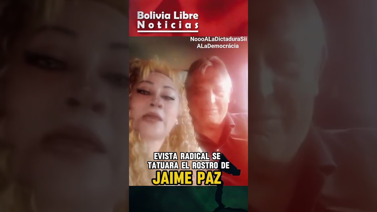 Evista radical se tatua, el rostro de Jaime Paz Zamora ya se tatuo a Evo Morales
