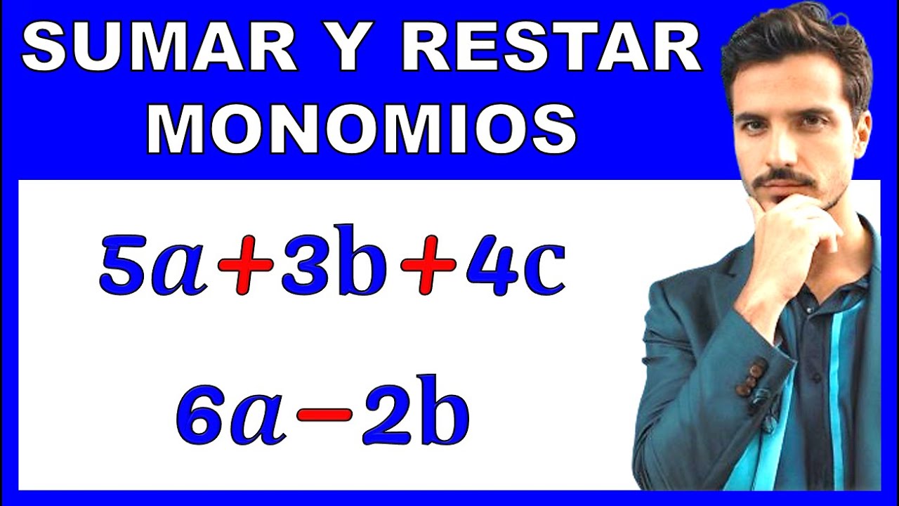 SUMA Y RESTA DE MONOMIOS