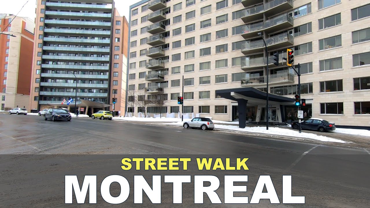 Montreal Street Walk: Cote Saint Luc, Victoria, Queen Mary - Winter 2021