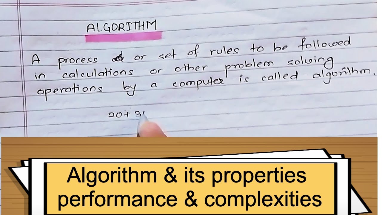 Algorithm and its properties || Complexities & Performance of program || Data Structure & Algorithm