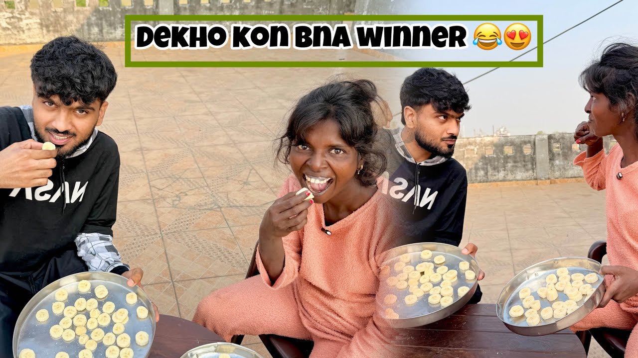 Banana challenge 😂😝 || funny vlog  || Raju Parnaj Vlog