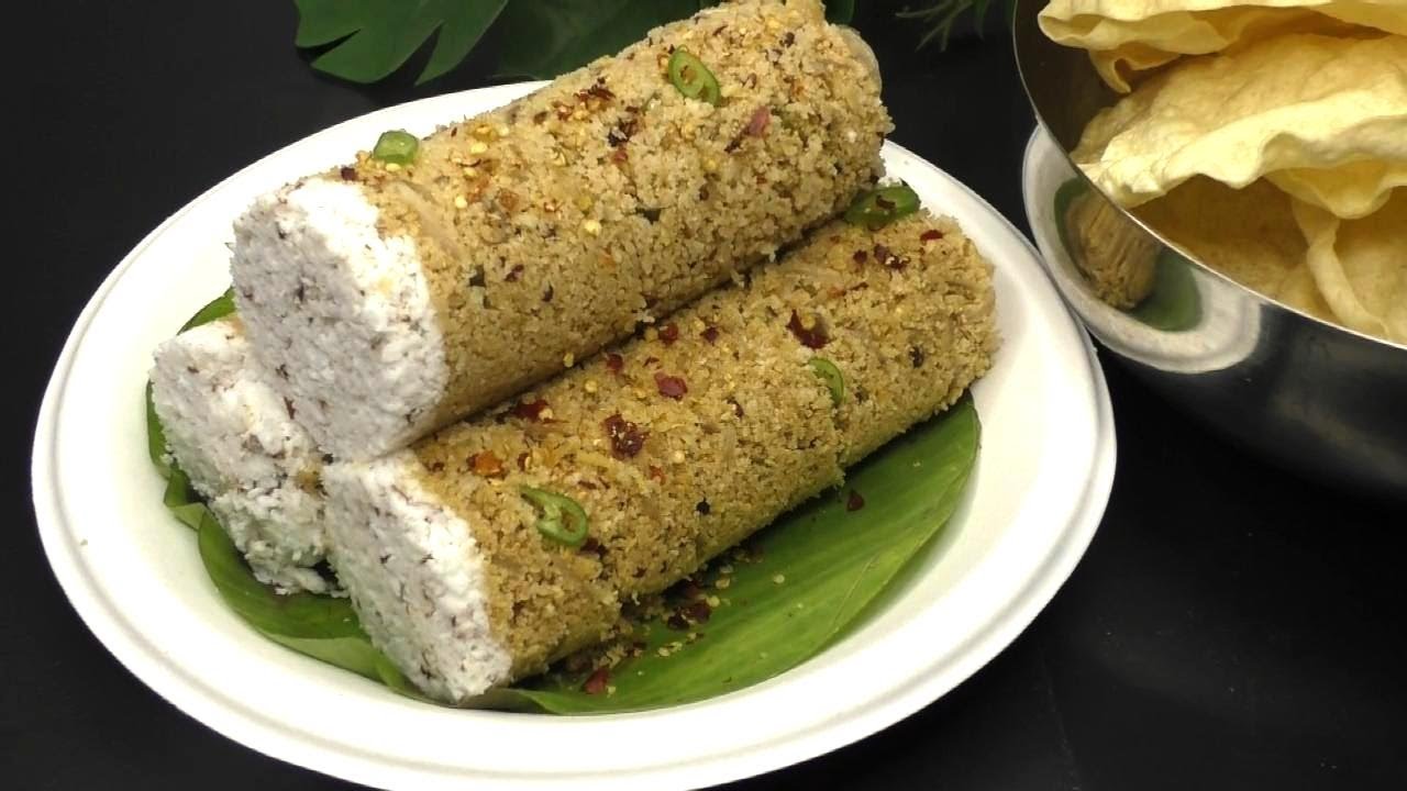 Masala Wheat Puttu || Breakfast || Dinner || No Curry Puttu Recipe in Tamil