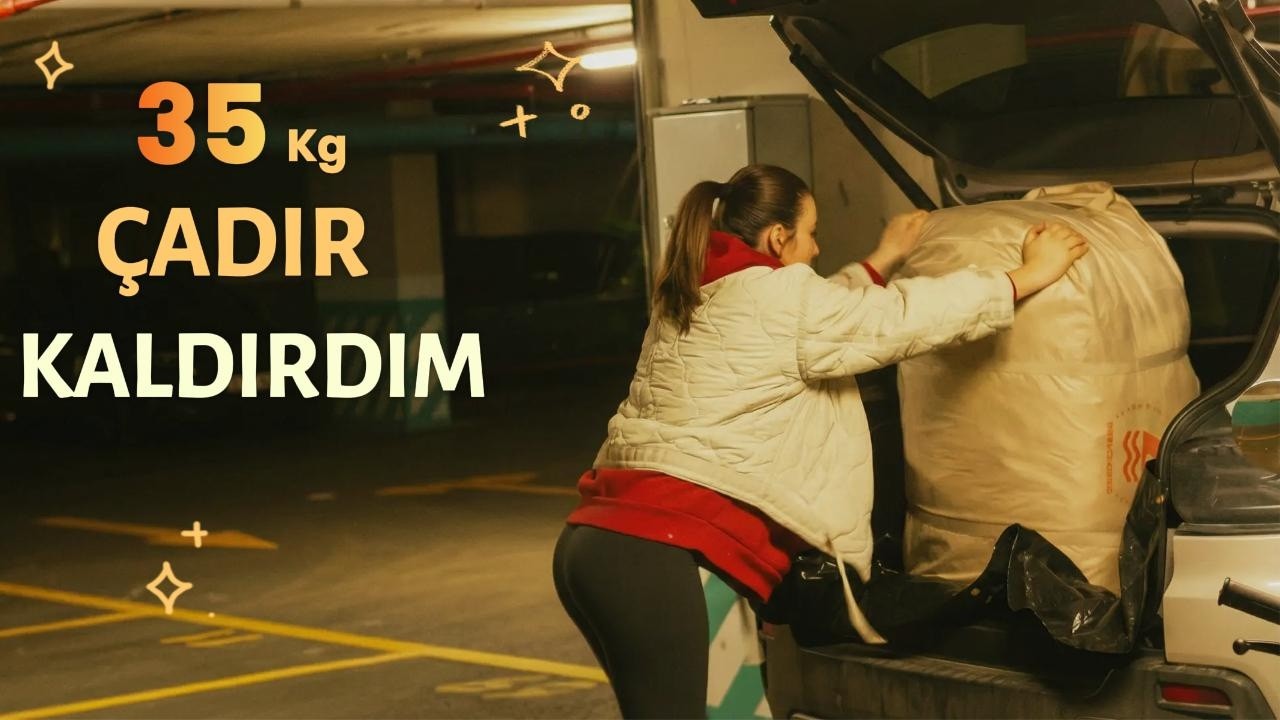 35 KİLOLUK ÇADIRI TEK BAŞIMA KALDIRDIM!