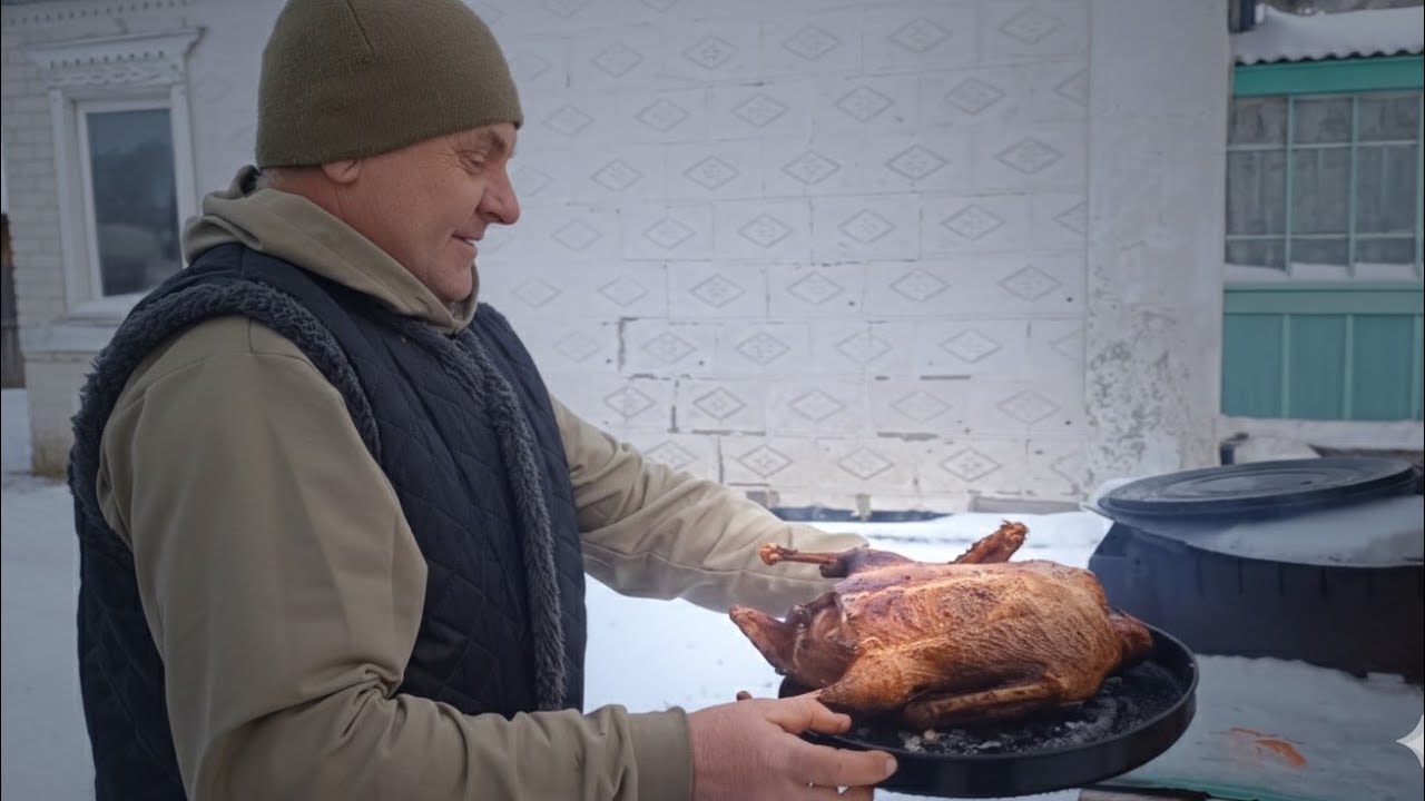 Приготовление уток зимой без электричества ❄️ Сельская жизнь