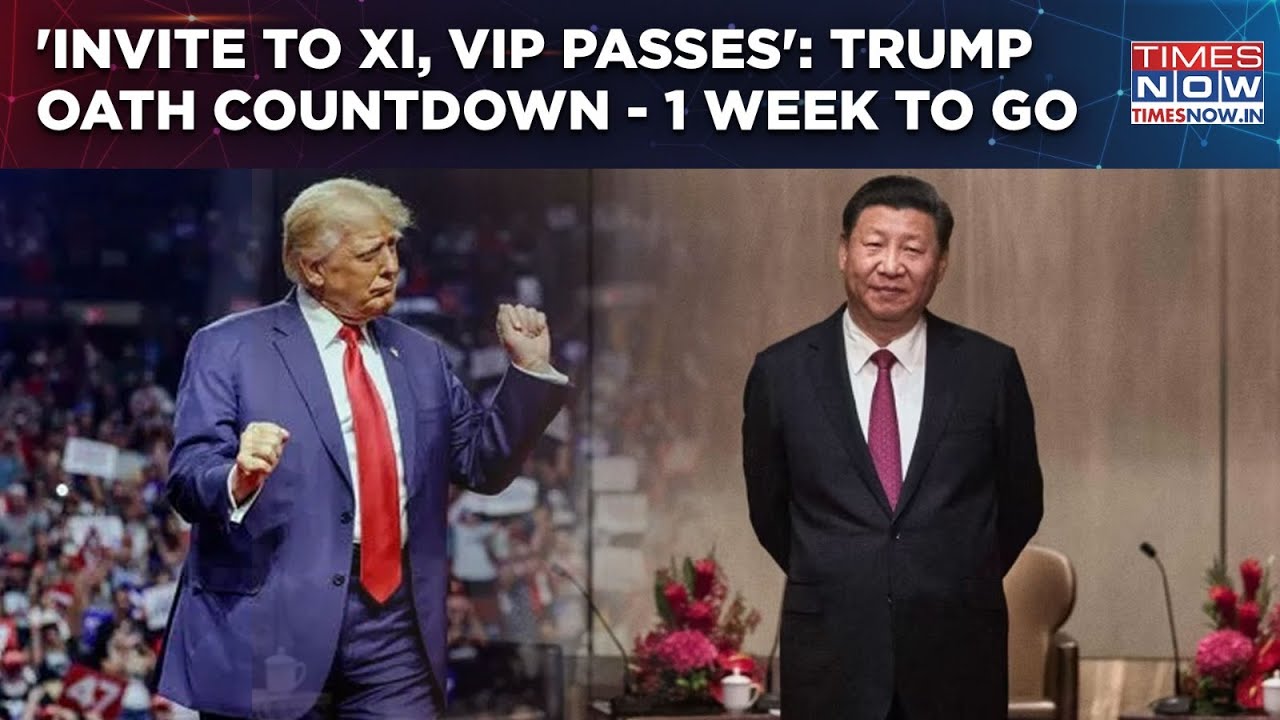 Trump Oath Countdown: 1 Week To Go| VIP Passes, Xi's Invite- Inside Details Of Swearing In| US News
