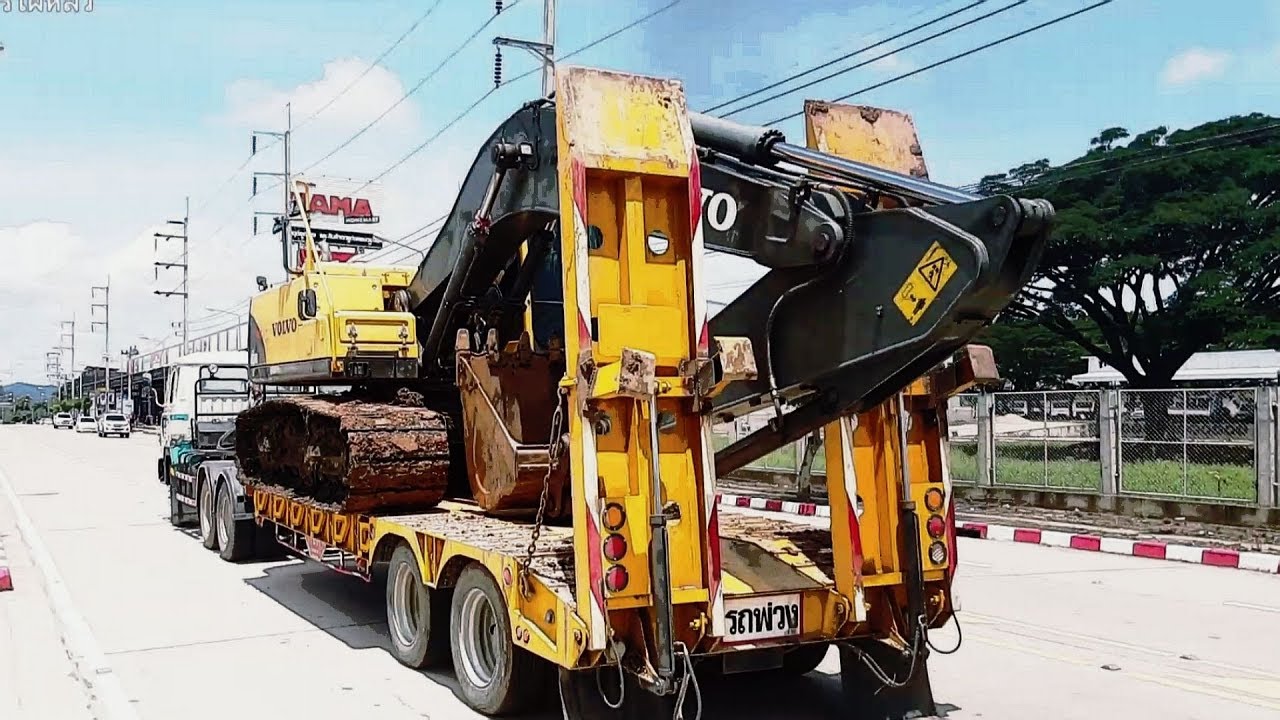 รถเทรลเลอร์โลเบท/ขึ้น/ขนส่ง/ลง/แบบไหนไปชมครับ ลูกค้าวันนี้ VOLVO EC 210B PRIME 😎😎😎