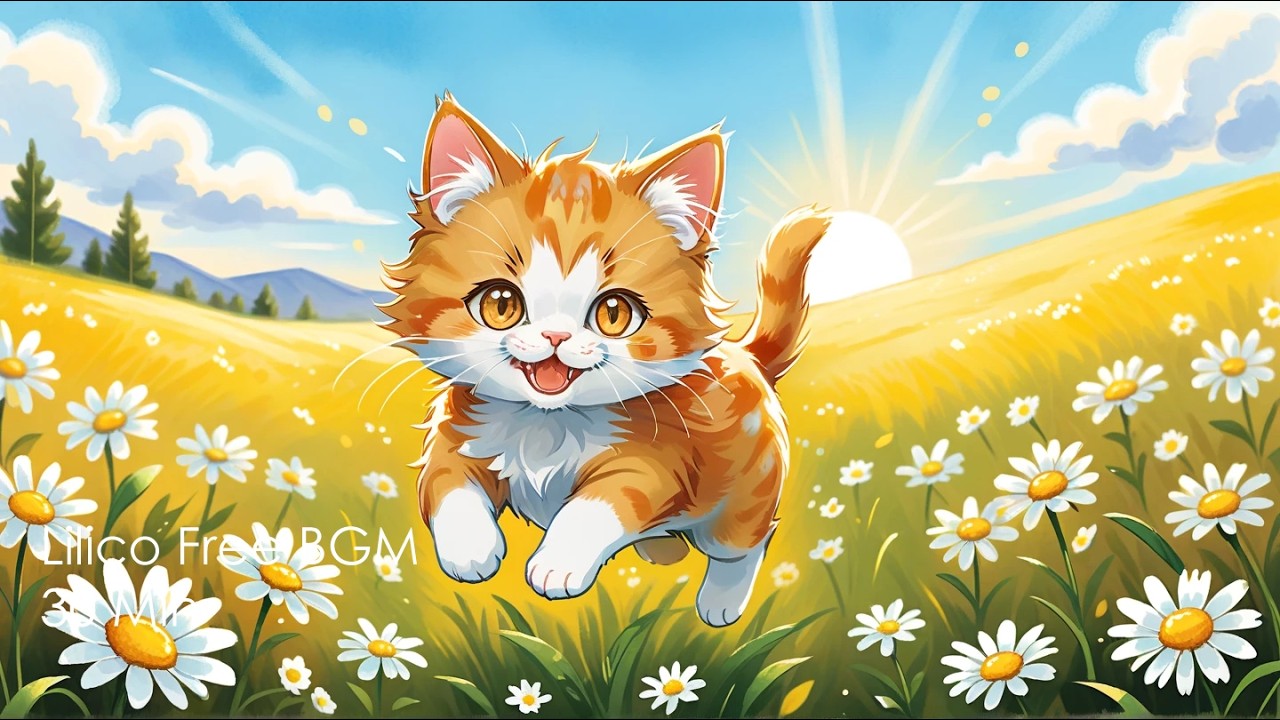 [Free BGM for Streaming]Bright & Playful Morning | Daisy Meadow Piano[30 Min]