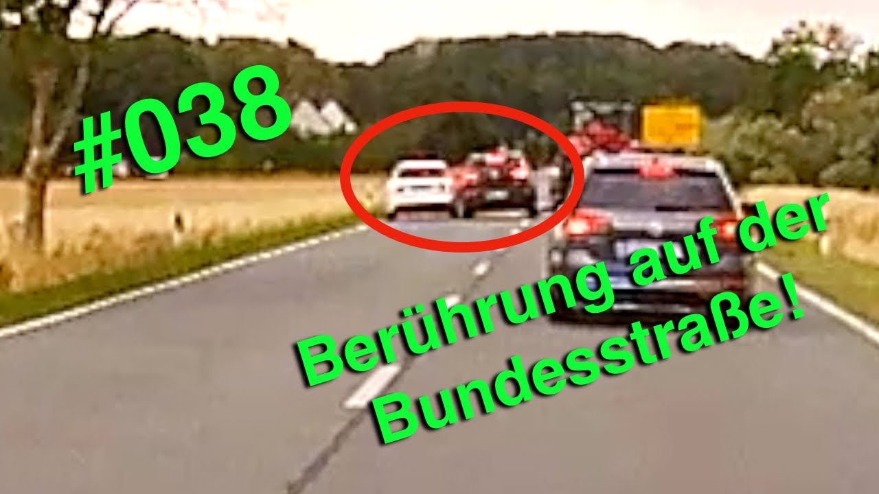 NEDK - Folge 038 - Berührung auf der Bundesstraße! Motorrad knallt in Fahrzeugtür! Vorrang genommen!