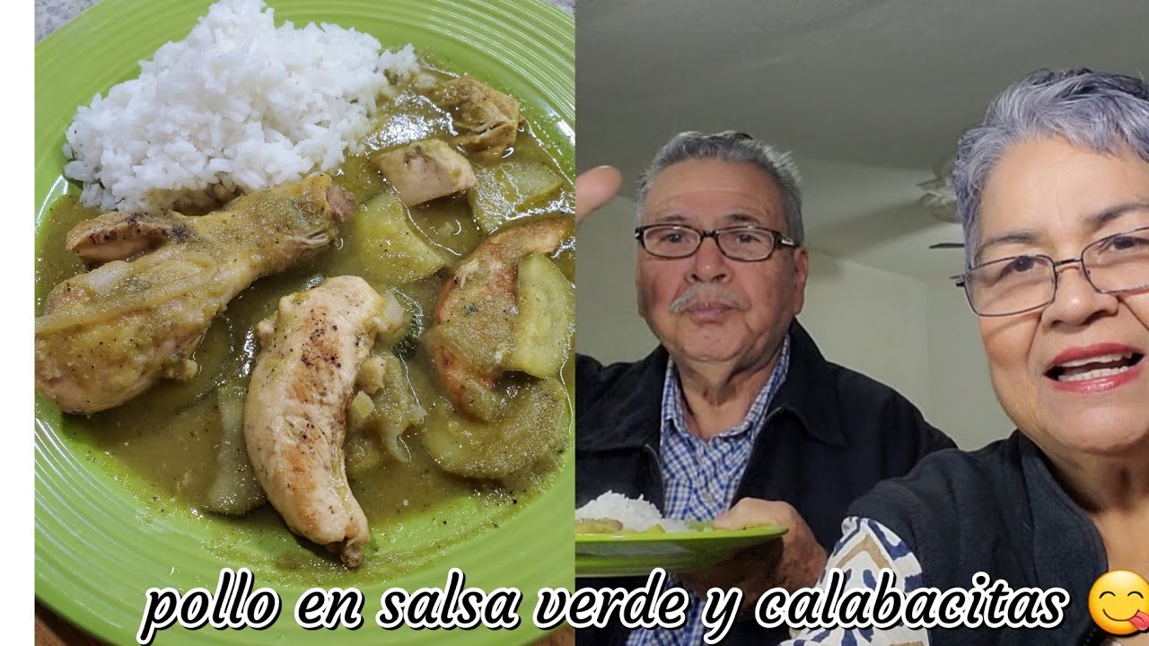 !  Pollo en salsa verde ,  arroz blanco ! Riquísimo 😋  🍗🧄🧅 | Cocina Tutuli 