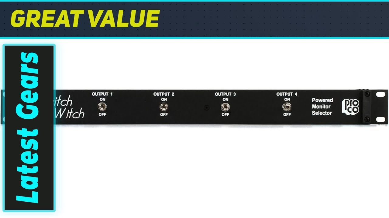 Pro Co Switch Witch: The Ultimate Studio Monitor Selector?