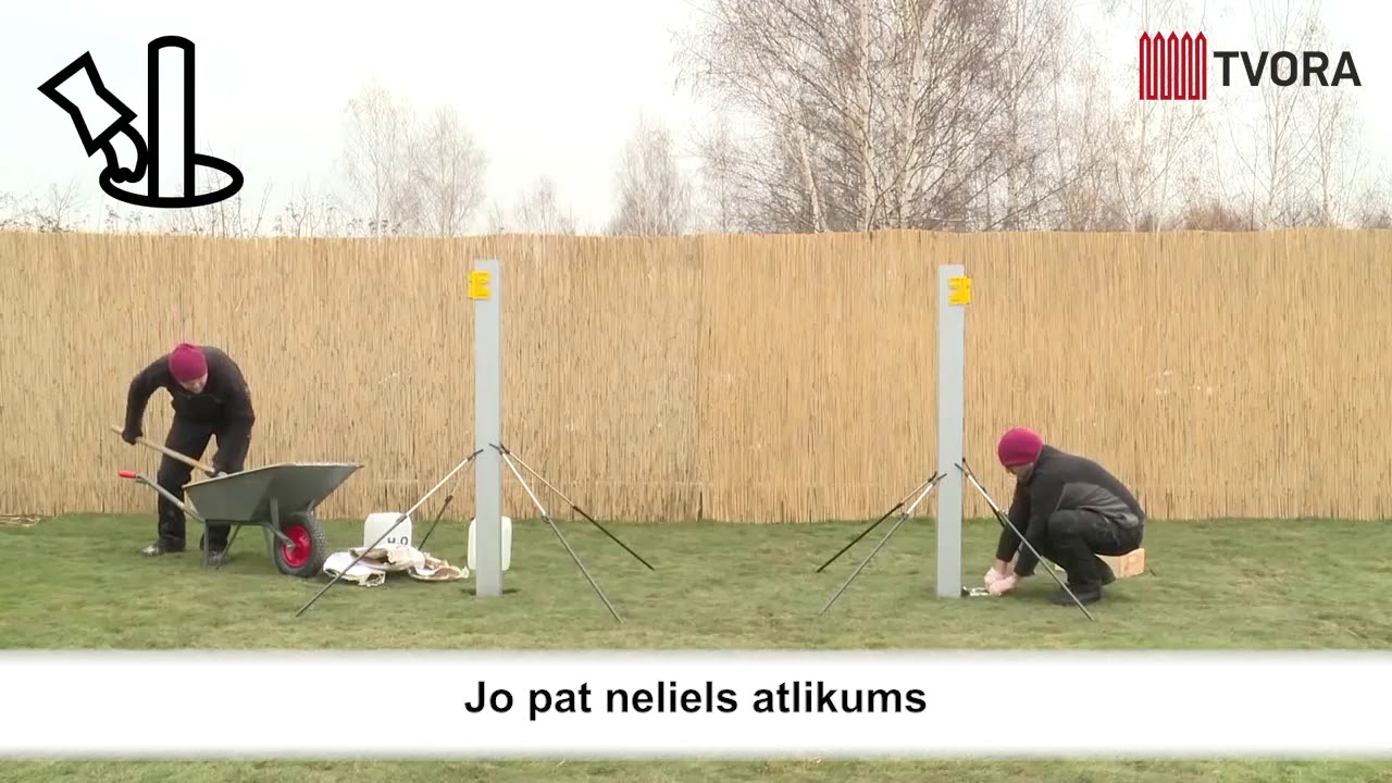 Staba uzstādīšana 15 minūšu laikā - QUIKSET