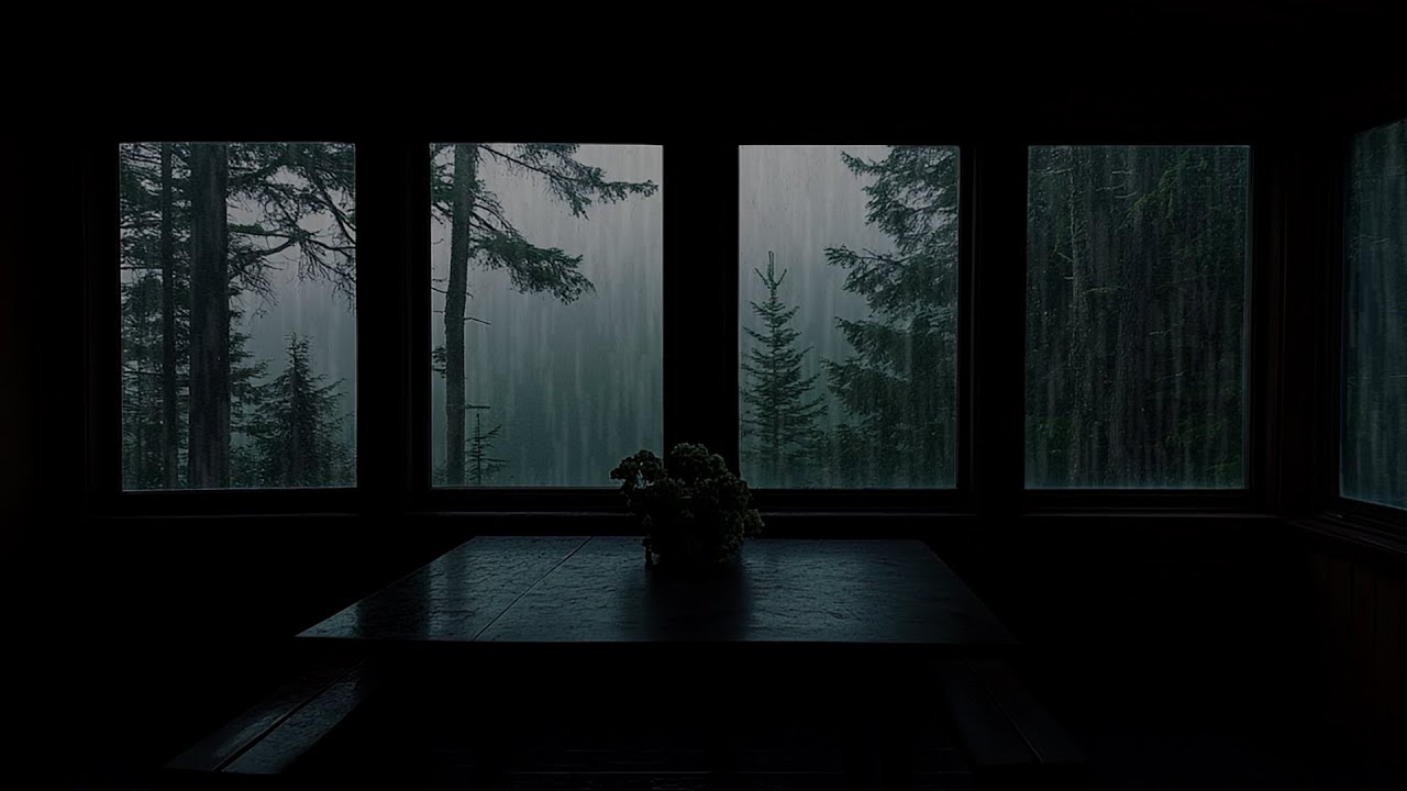 Silent Rainy Woods: Dark Moody Room Ambience for Intense Focus, Study and Deep Sleep