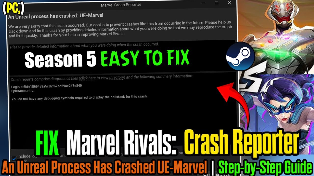 🛠️ ИСПРАВЛЕНИЕ Marvel Rivals: произошел сбой процесса Unreal | UE Crash Reporter и руководство по...