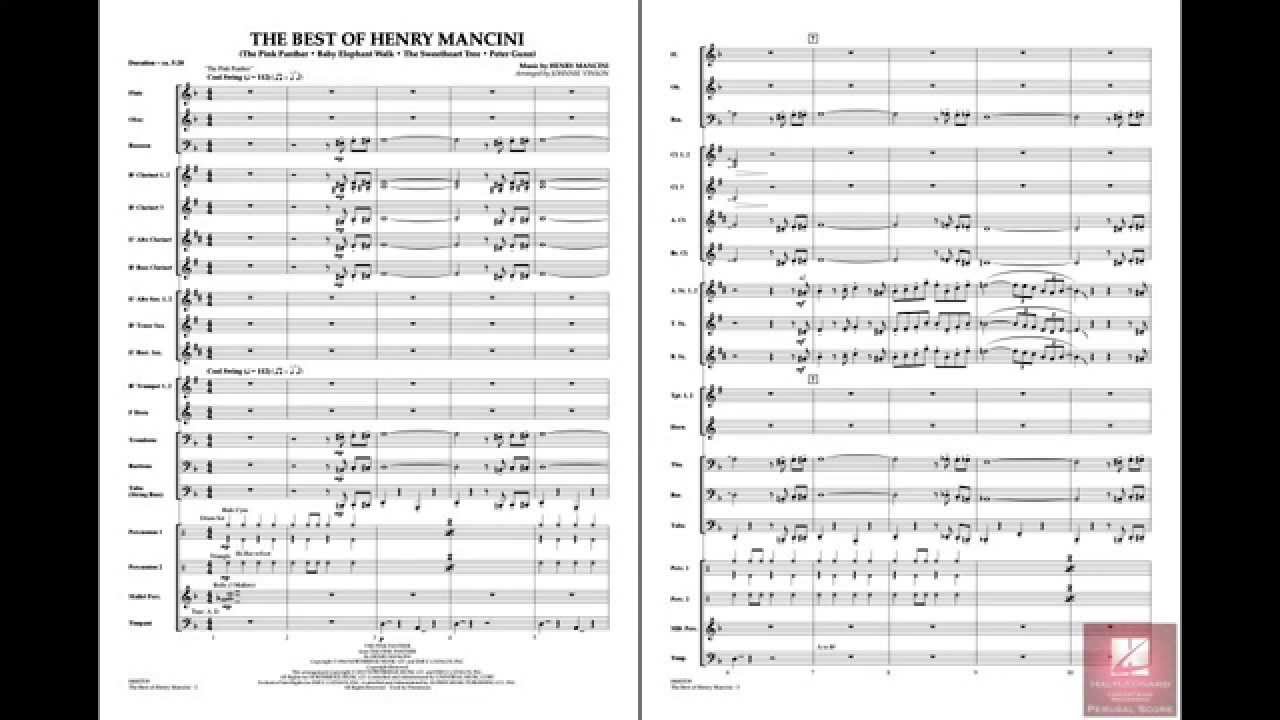 The Best of Henry Mancini arranged by Johnnie Vinson