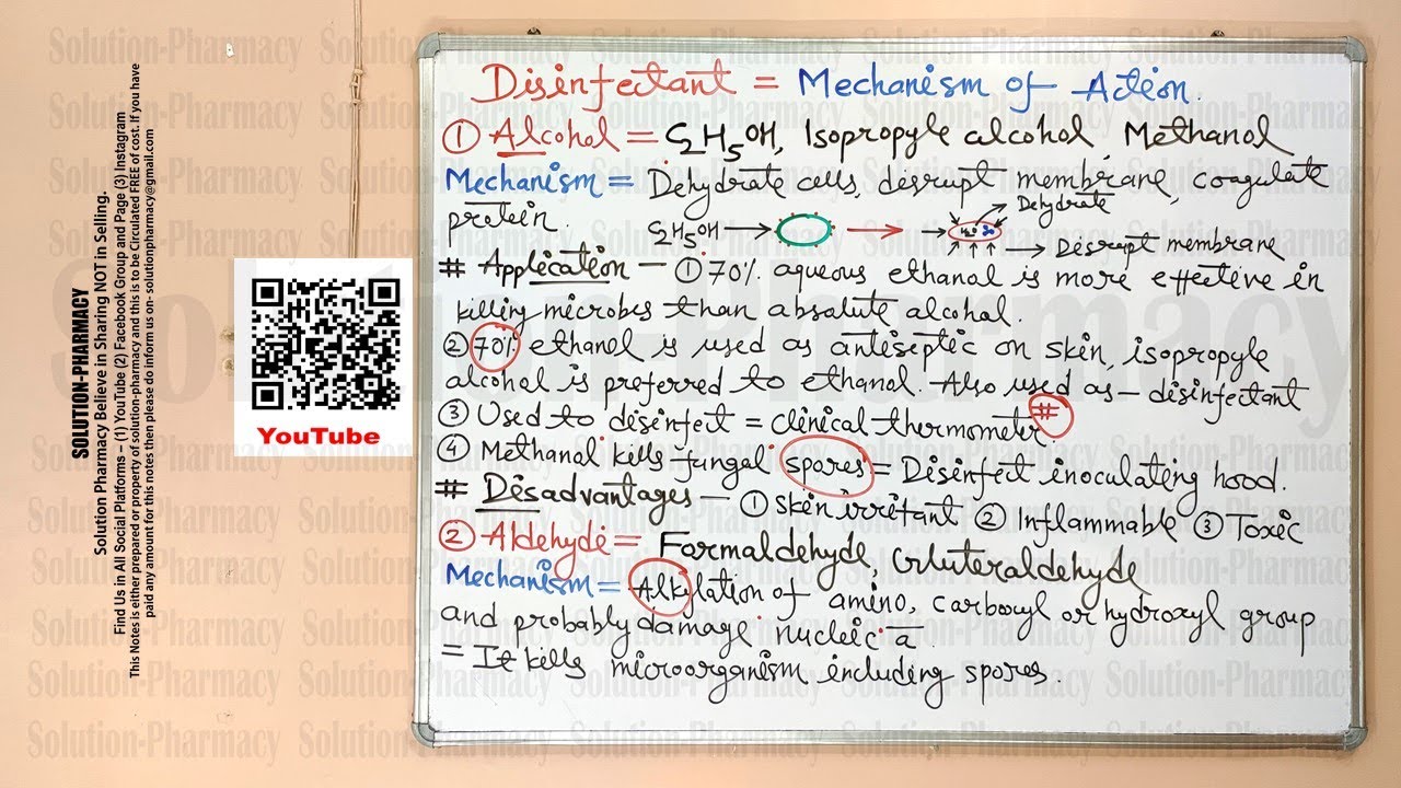 Microbiology 89 = Disinfectant (02) = Mechanism of Action of Disinfectants (Part-01) | Disinfectants