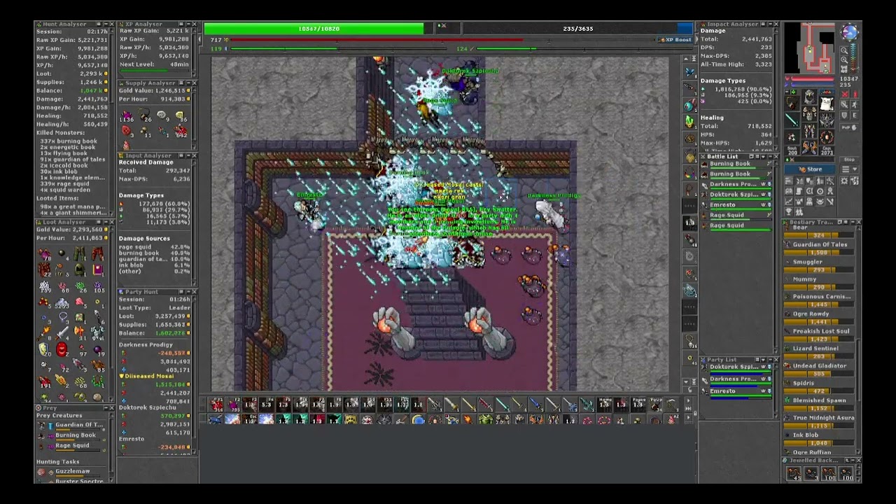Tibia - SECRET LIBRARY - FIRE LIBRARY HUNT