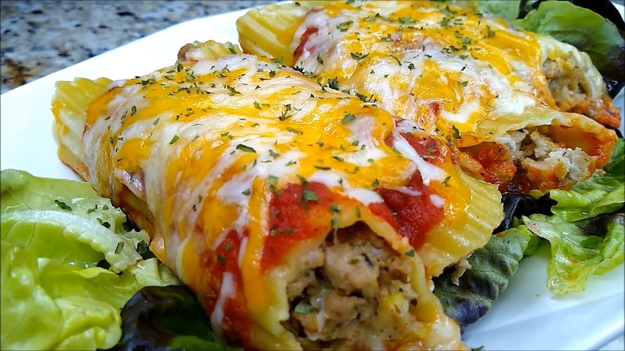 STUFFED MANICOTTI WITH MEAT AND CHEESE | EASY MANICOTTI WITH MEAT