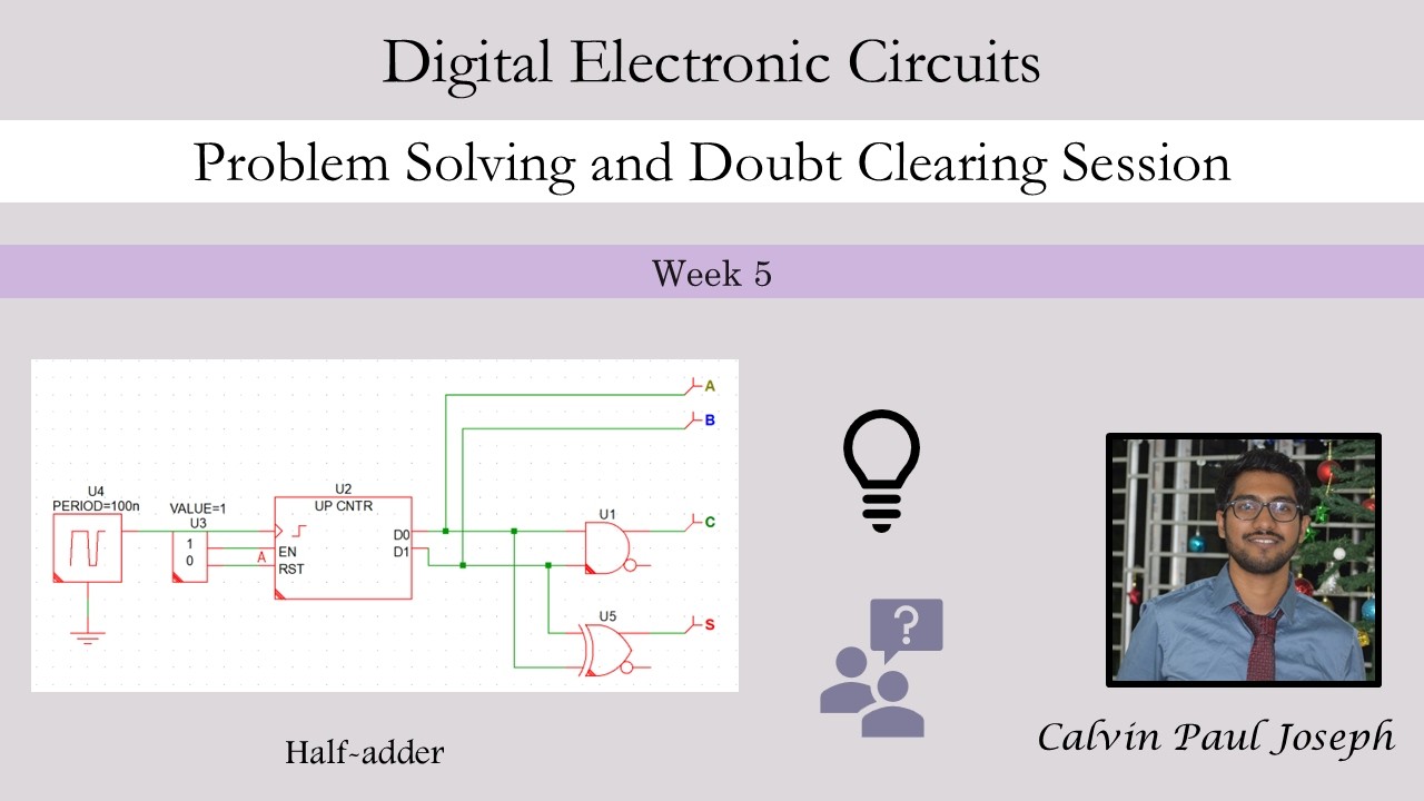 Digital Electronic Circuits  | NPTEL | Week 5 | Simetrix Elements Demonstration