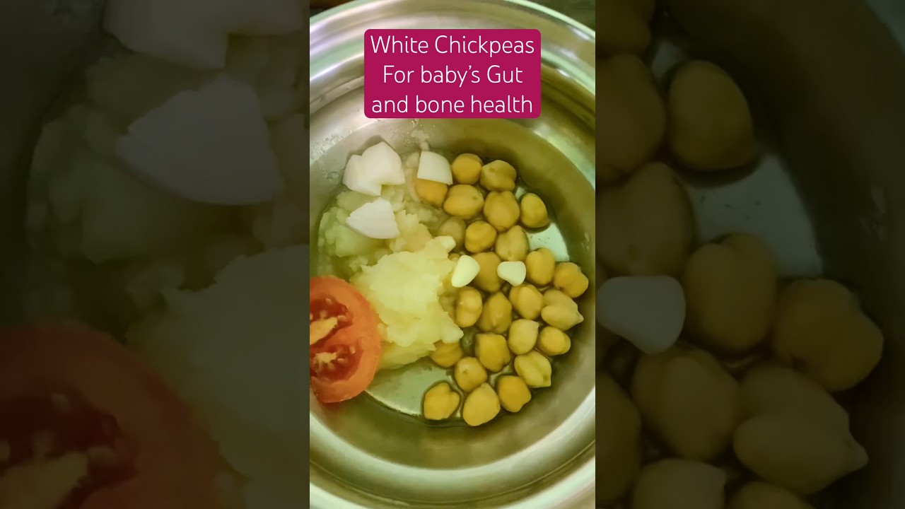 White Chickpeas for baby #newmomroutine #babyfood #6monthsbabyfood #babyfoodidea #babyfoodrecipe