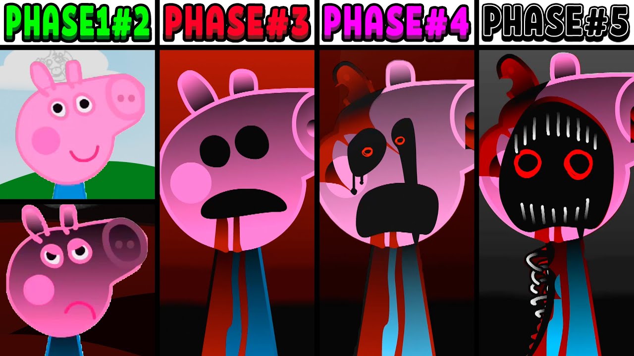 All Phases in New Incredibox Sprunki Oc of George Pig: From Phase 1 to Phase 3