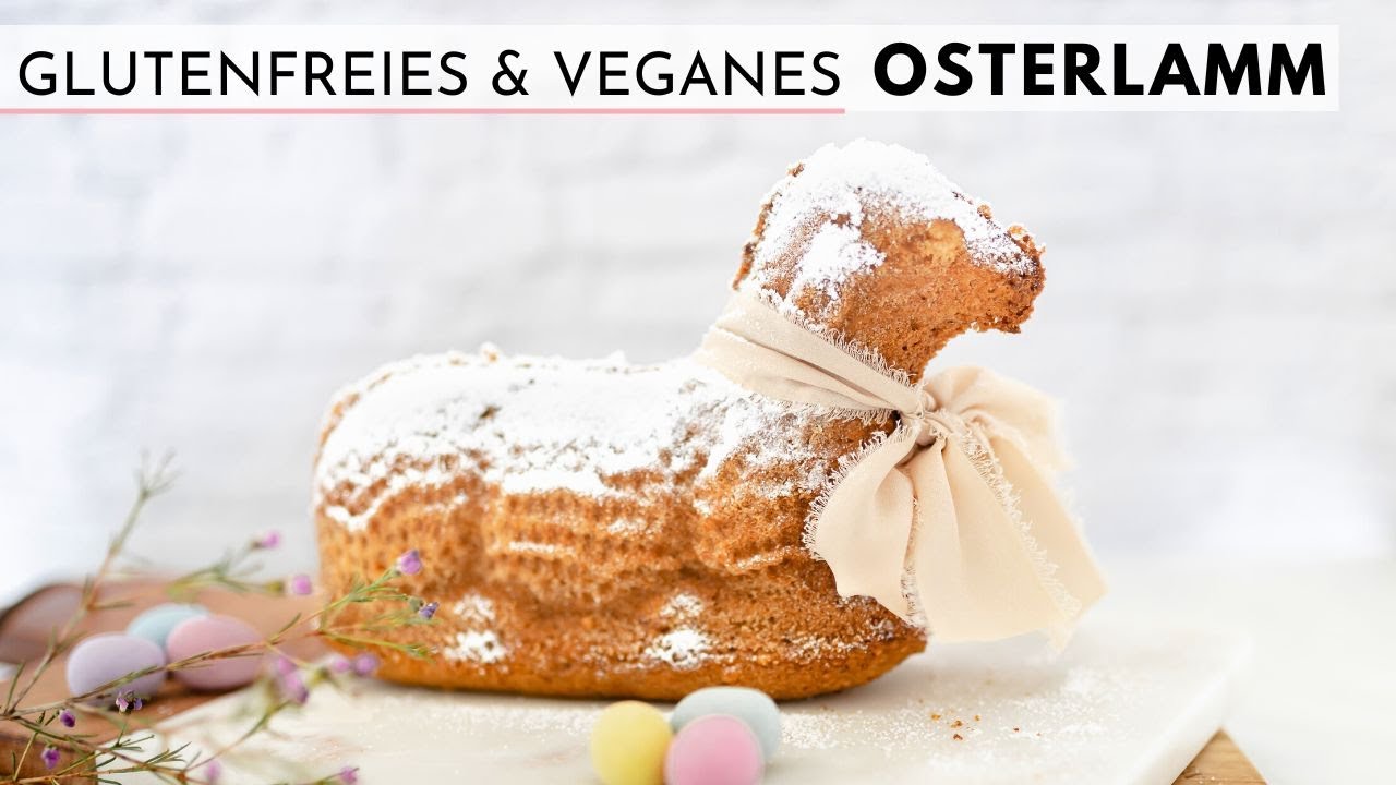 GLUTENFREIES & VEGANES OSTERLAMM - Rezept backen | *ohne ei, milchfrei, weizenfrei*