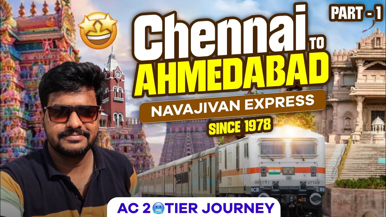 NAVAJIVAN EXPRESS TRAVEL VLOG PART-1 | ⚡Terrific Track Sound ⚡ | Only Daily Train to Ahmedabad | 2A