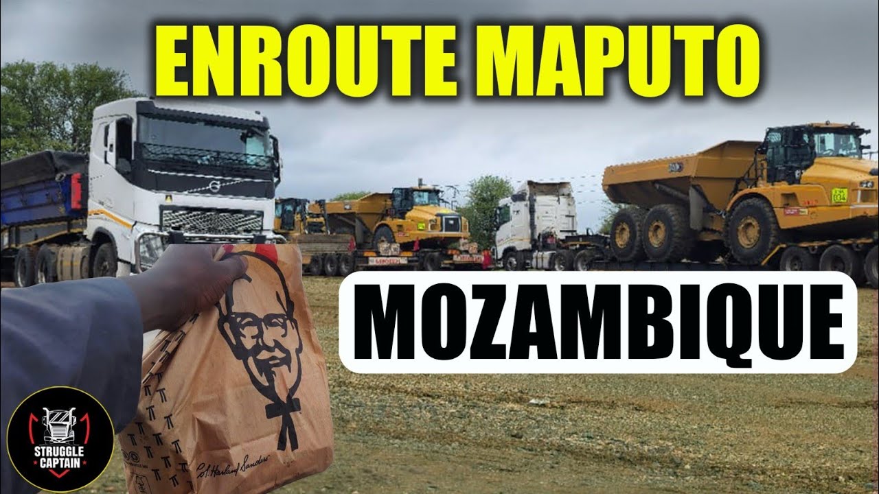 Перевозка полезных ископаемых на грузовиках из Южной Африки🇿🇦 в Мозамбик🇲🇿 #volvotrucks #грузопер...