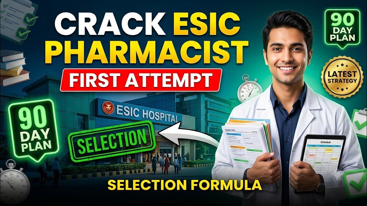 How to Crack ESIC Pharmacist Exam in First Attempt |Complete Preparation Strategy 2026&ndash;27 🔥 | #esic