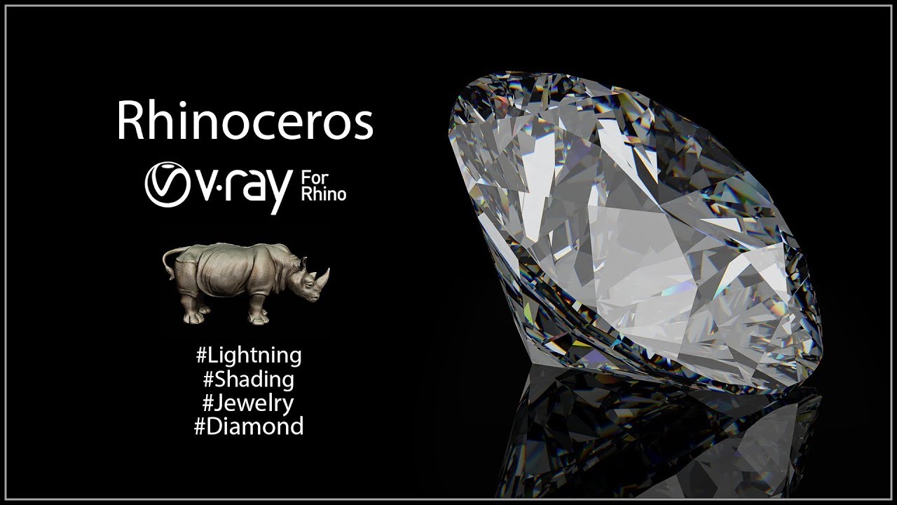 Jewelry rendering and lightning Diamond V-Ray for Rhino (RUS)