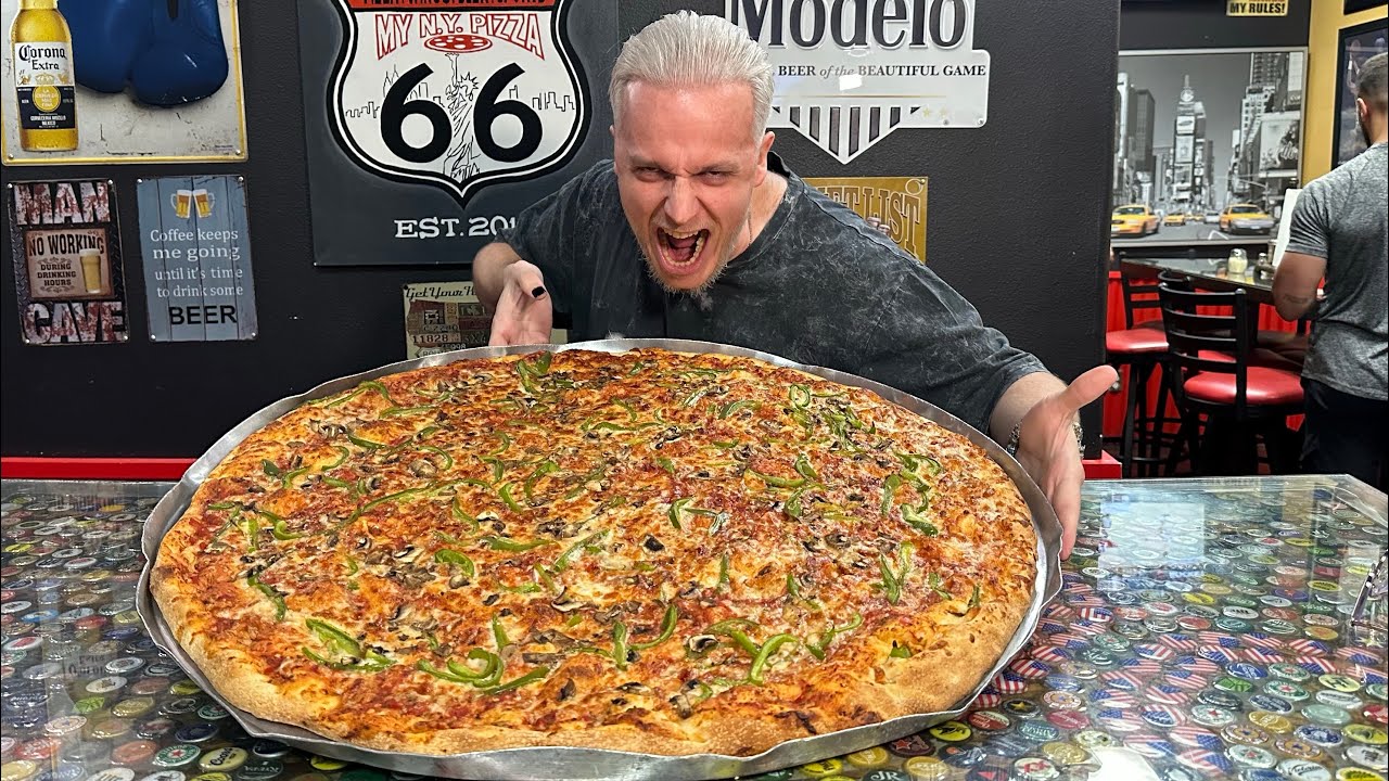 BATIENDO EL RECORD DE ESTTIK EN ESTE RETO DE PIZZA DE 3KG EN LOS ANGELES 4k