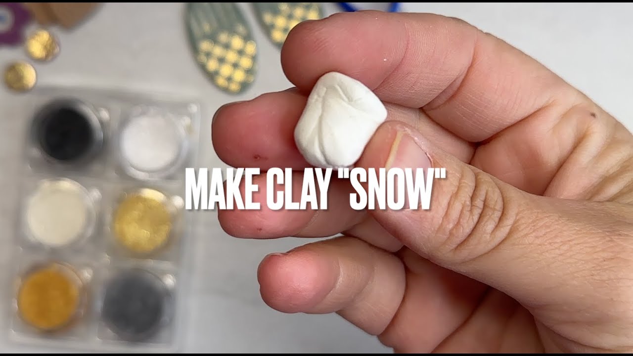 How to Create Polymer Clay Snow with Sparkling Effects | Easy DIY Tutorial