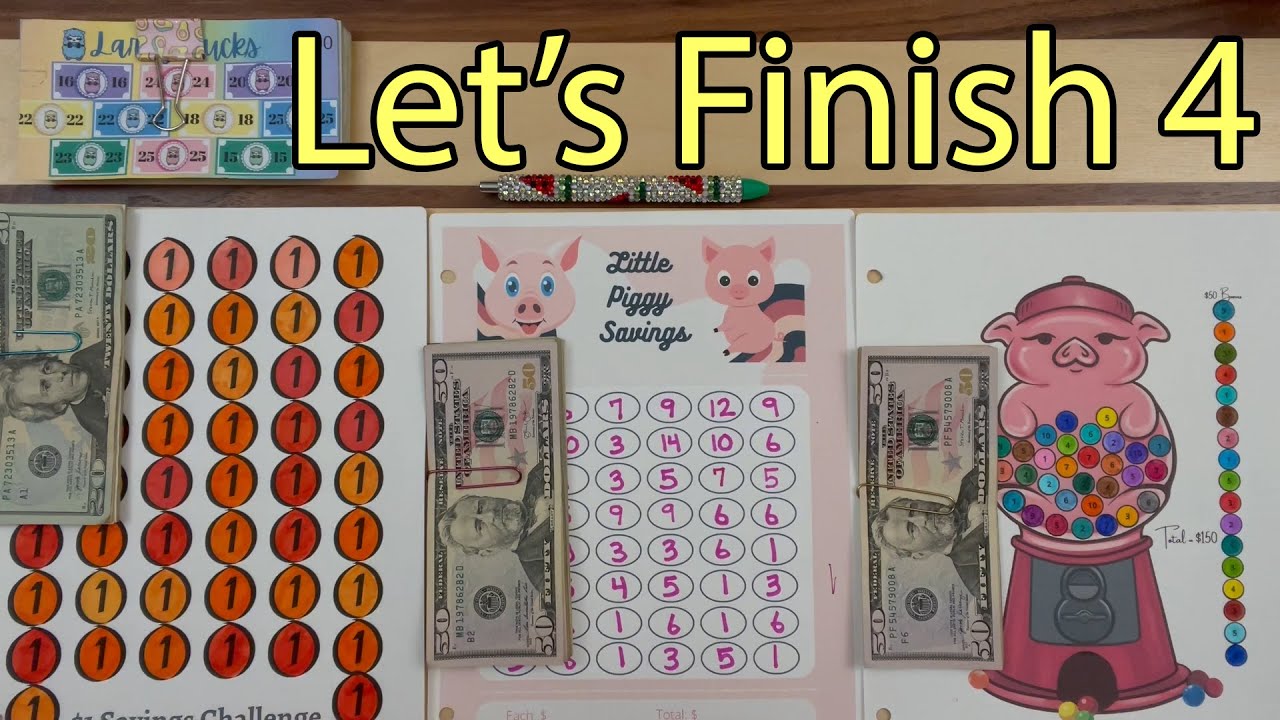Finishing 4 Savings Challenges | Cash Stuffing | Cash Counting | $700 | Announcing 2nd Etsy Launch