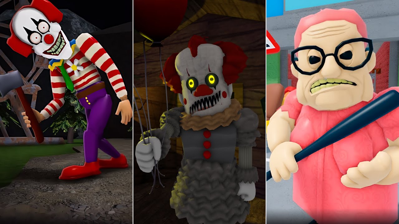 EPIC CHOPPER'S CARNIVAL BREAKOUT, PENNYWISE'S MANSION, BARRA'S GRANNY HOUSE ROBLOX OBBY