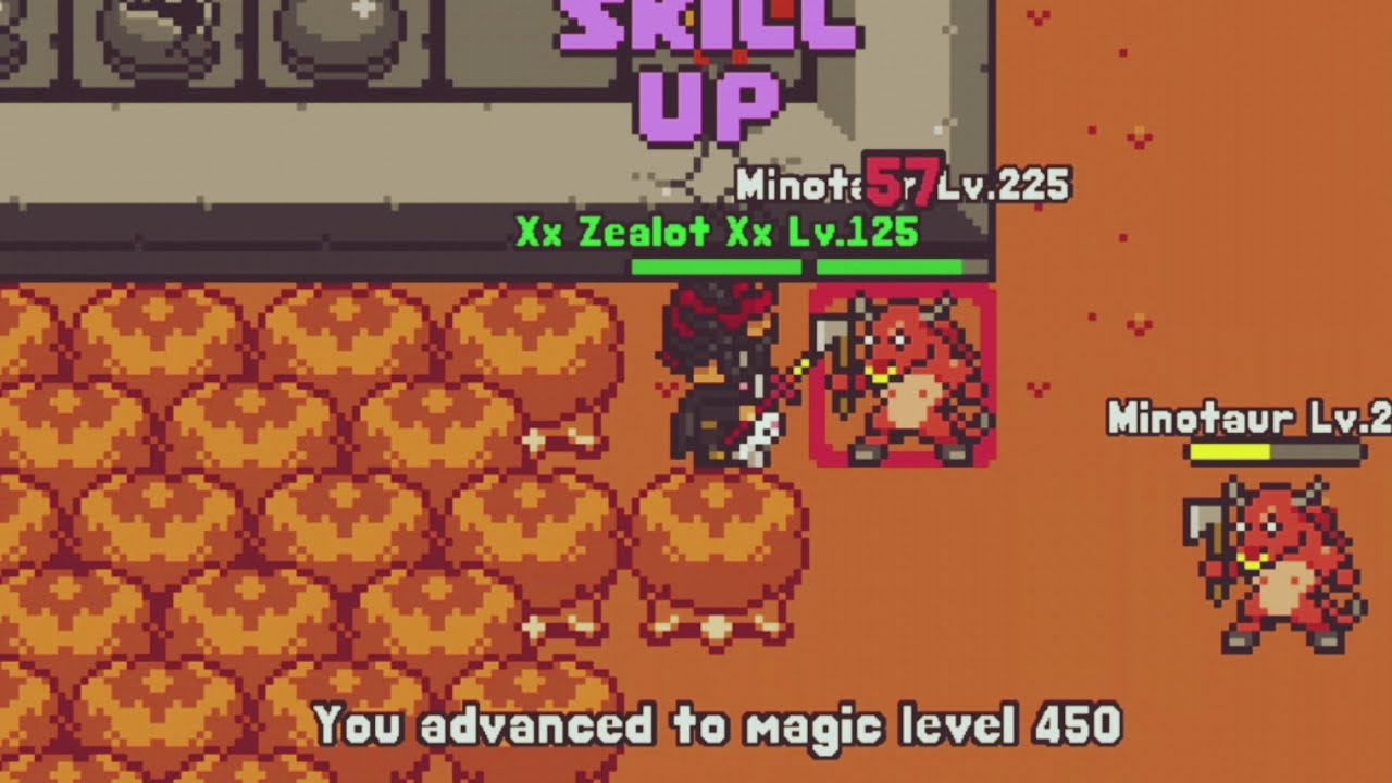 Rucoy Online: Zealot (lvl 125) advanced to magic lvl 450!