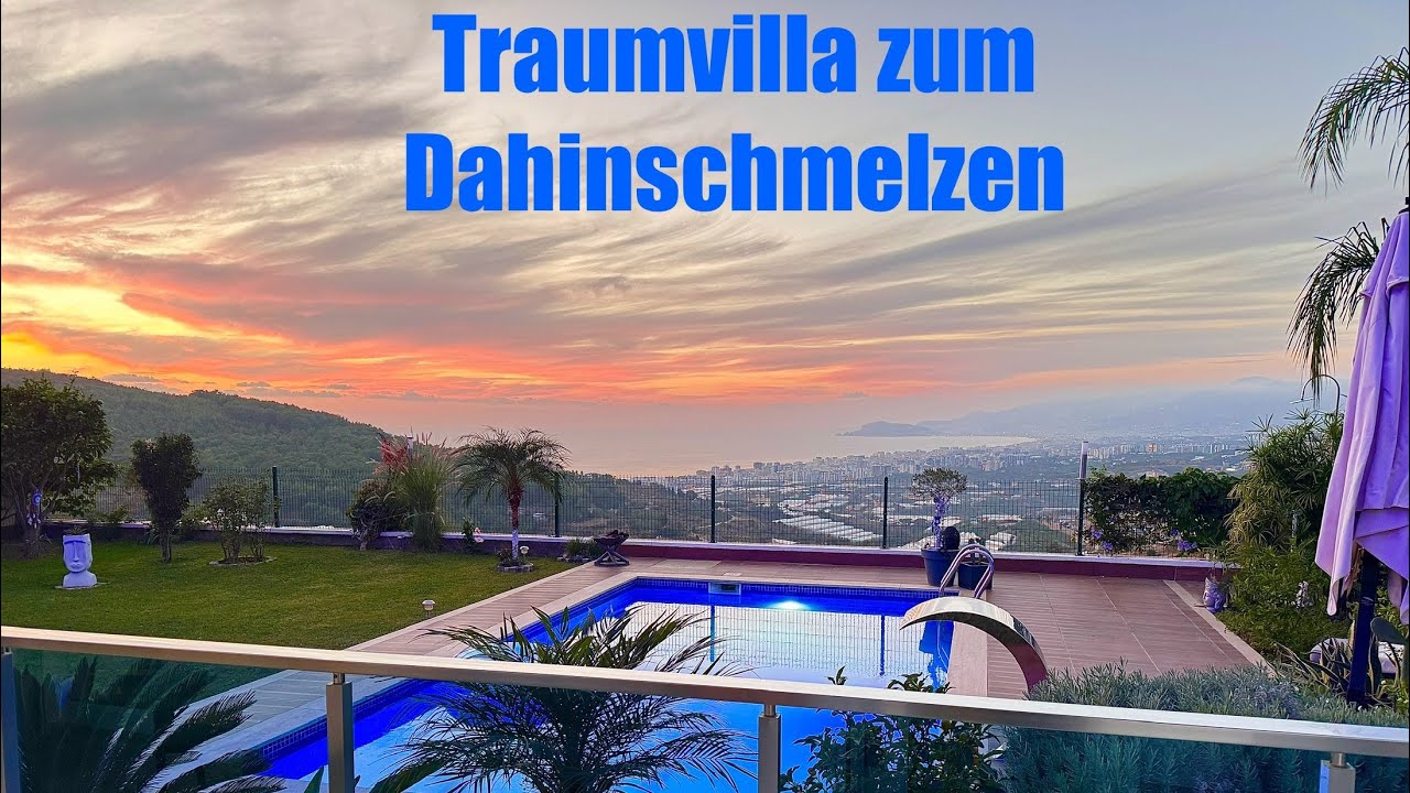 Alanya / Traum-Villa in Traumlage / Meer, Berg und Burgbergblick / reduziert 629.000 Euro