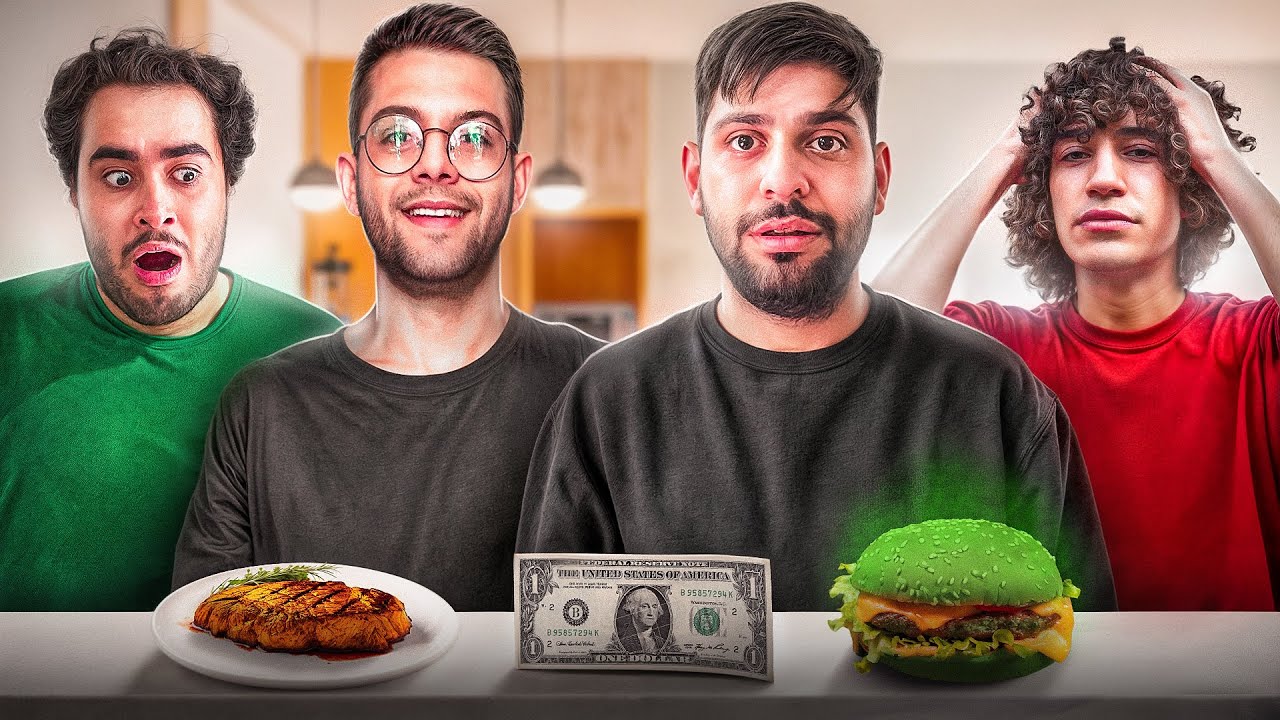 چالش غذای 3 دلاری با یوتوبرا💸🍔