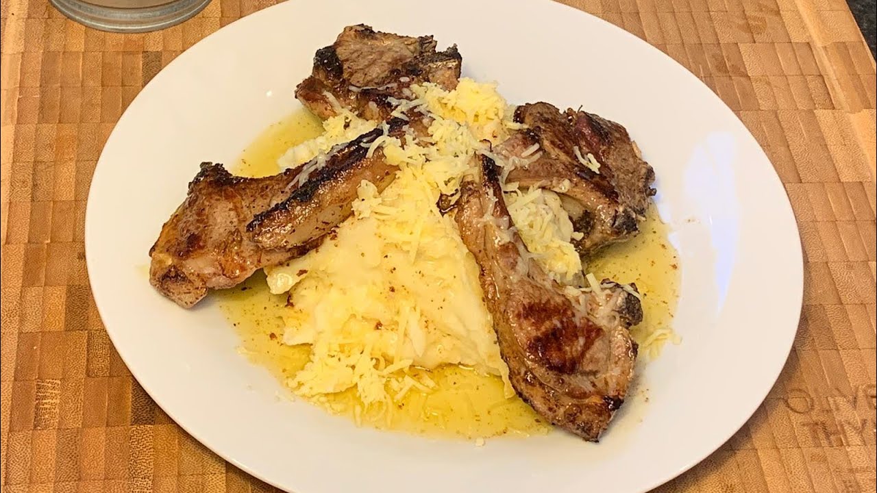 Creamy Mashed Potatoes & Lamb Chops Recipe