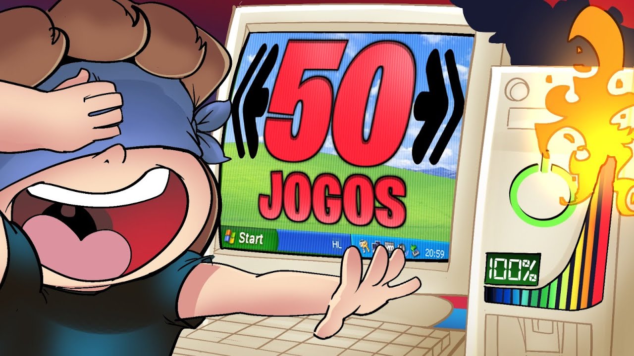 PEGUEI 50 JOGOS ALEATÓRIOS DE PC ANTIGO E FIZ UM SORTEIO