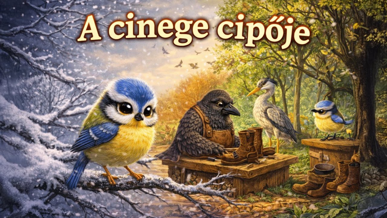 🐦 A cinege cipője | Magyar gyerekdal 🎶