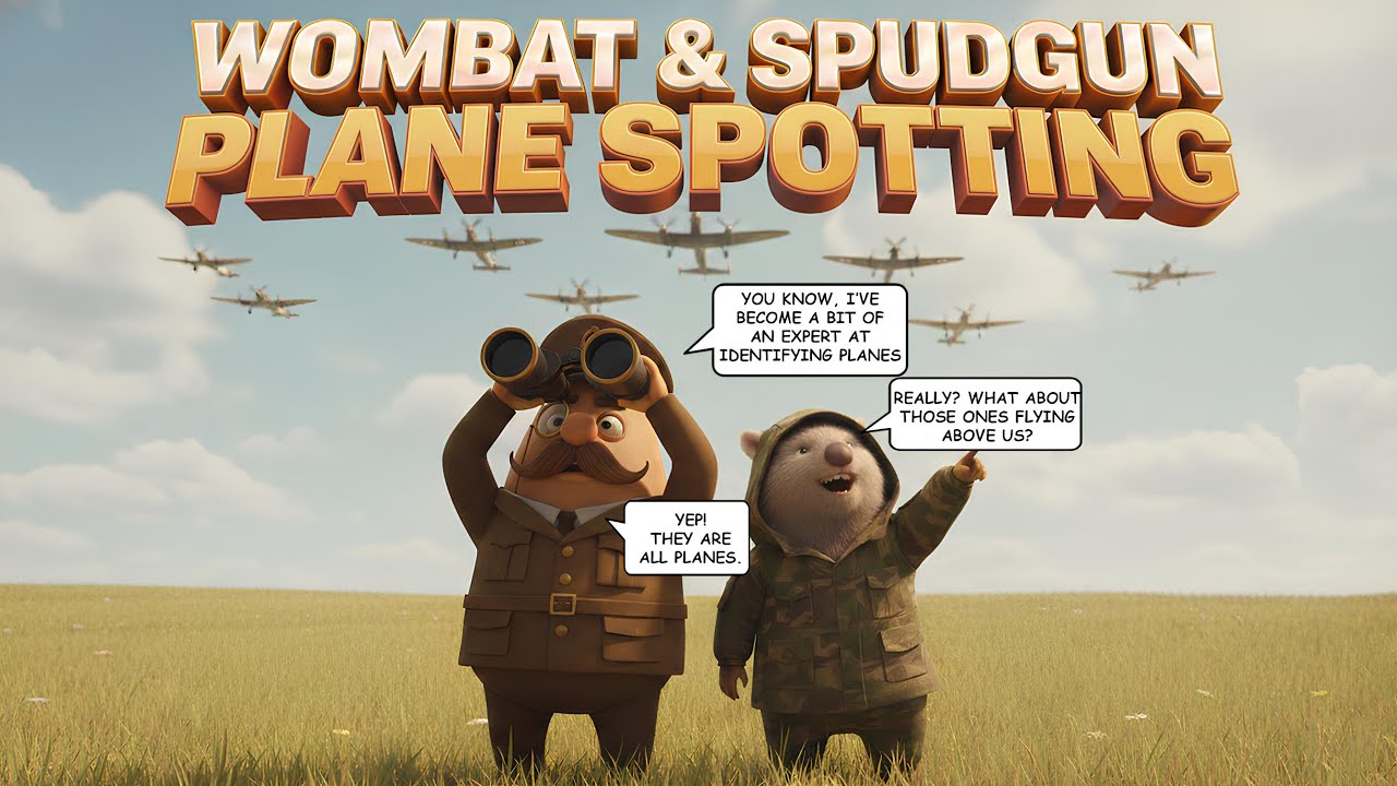 Wombat & Spudgun Plane Spotting