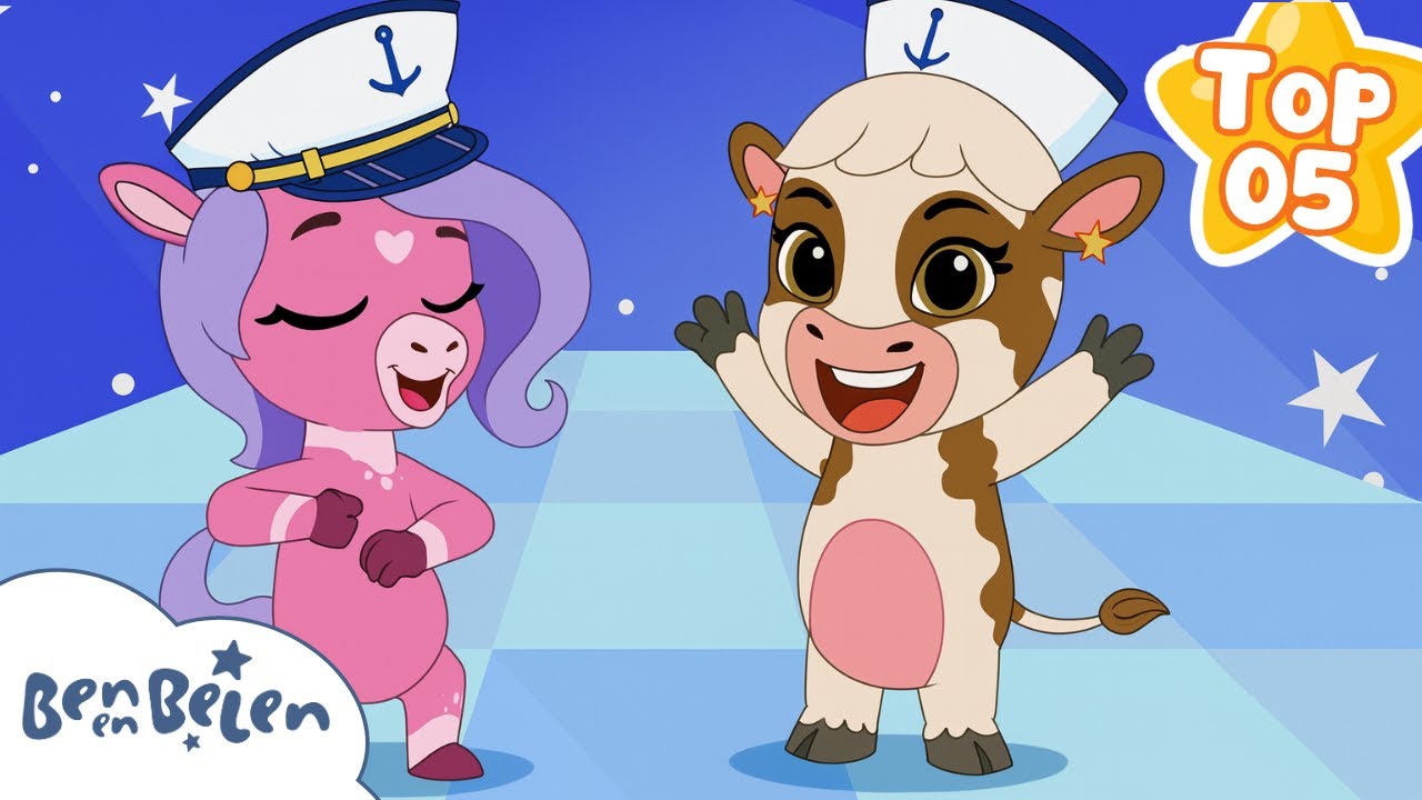 🎉Top 5 Canciones Infantiles Populares y Divertidas | 15 MIN 🌟