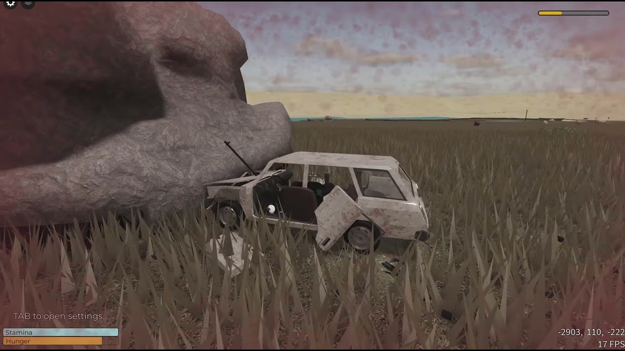 Destroying cars in the desert.