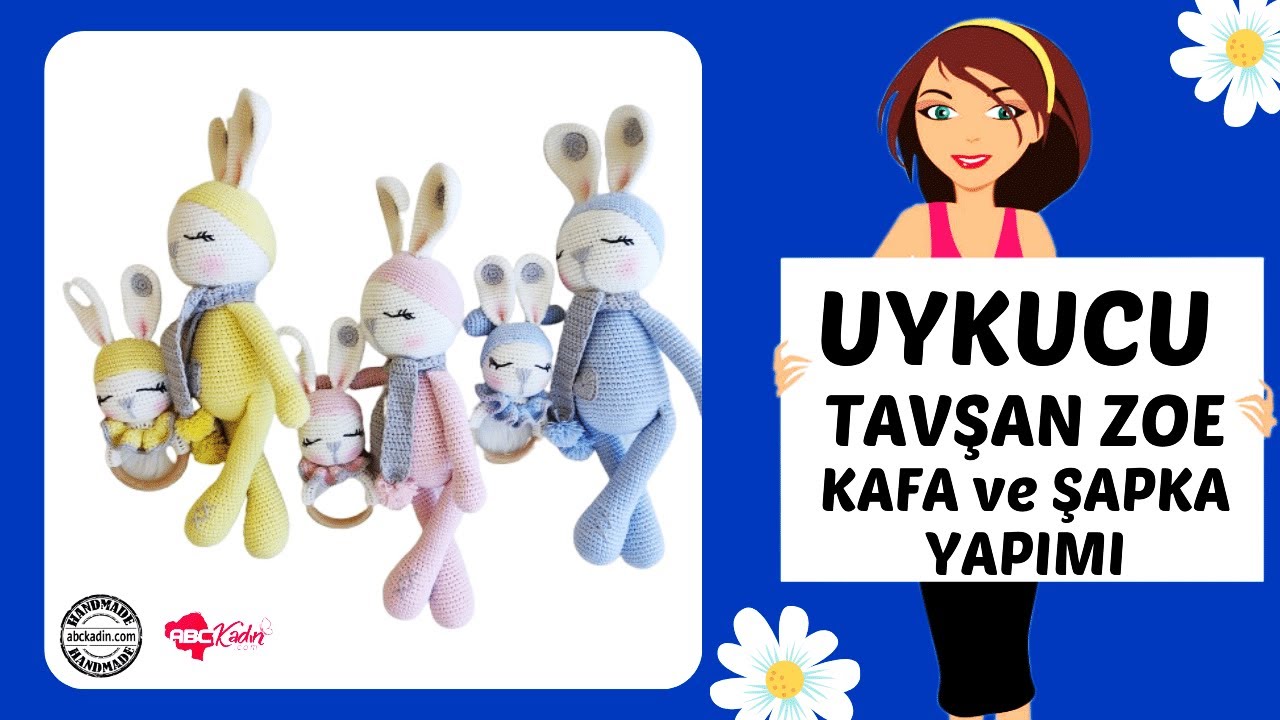 Uykucu Tavşan Zoe Tarifi Anlatımlı 4. Bölüm - Şapka ve Kafa Yapımı