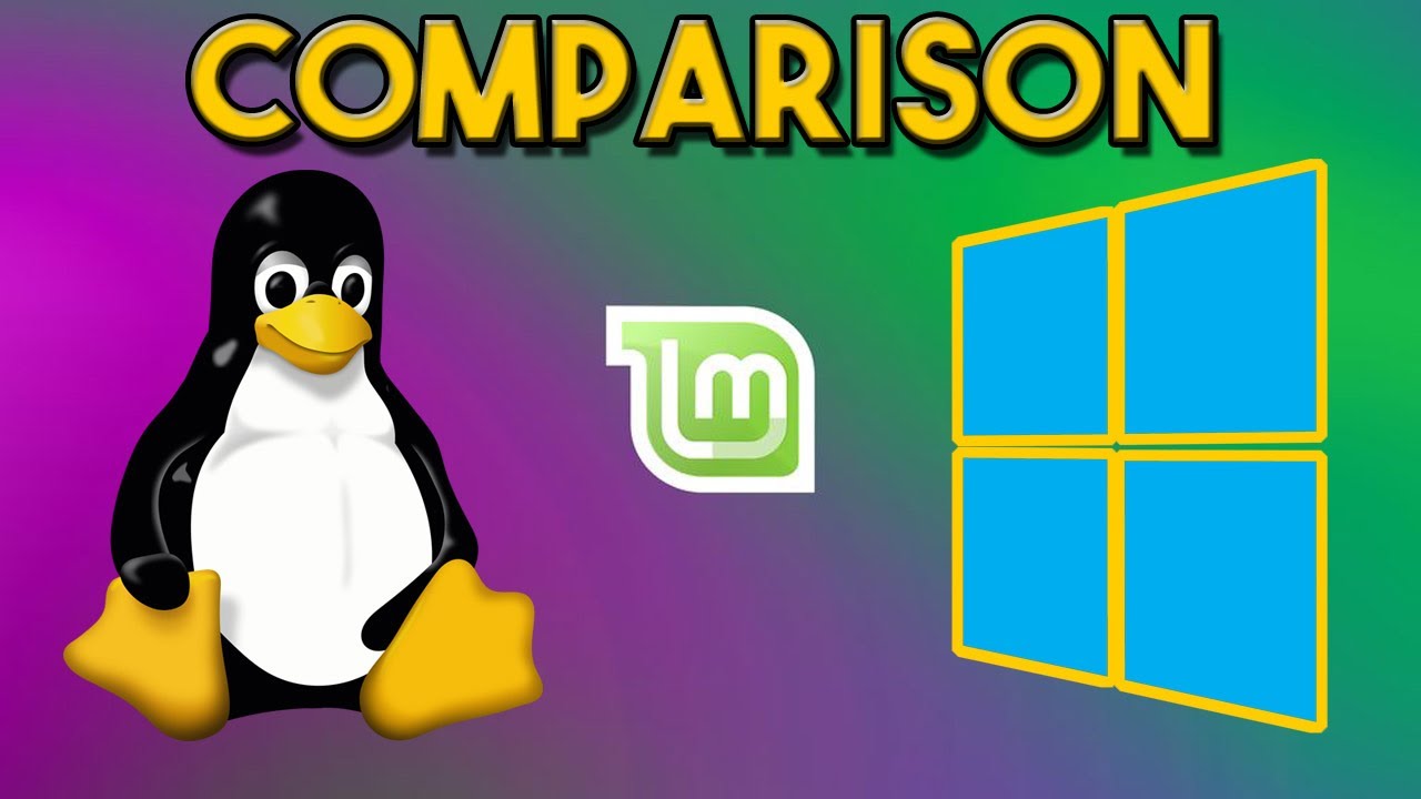 Linux VS Windows - Comparison Live View Side By Side Beginners Tutorial