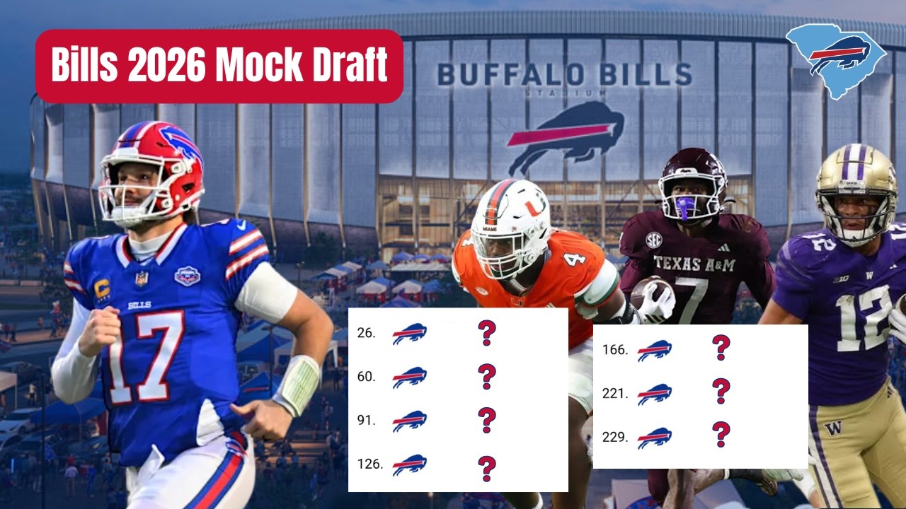 Buffalo Bills 2026 Mock Draft 1.0 | Fixing WR, Pass Rush & The Defense
